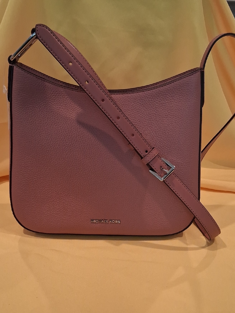 NWT Michael Kors Women's Leather Crossbody Bag in Dusty Rose
